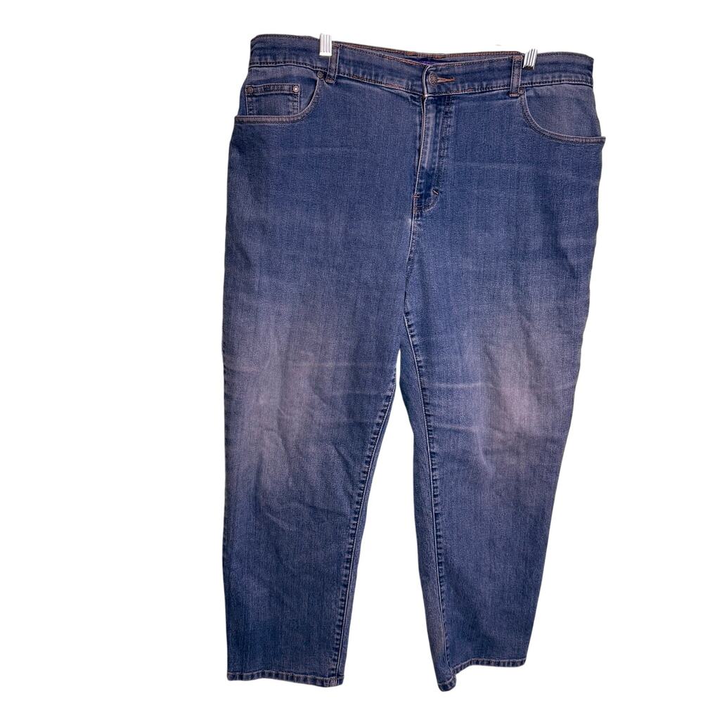 Catherine's Right Fit Curvy Jean Plus Stretch Denim Med Wash Straight Leg 16WP
